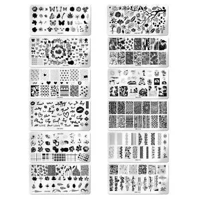 Nail Art Design Template Snake Pattern Coconut  Nail Stamping Plates Valentines • £3.72