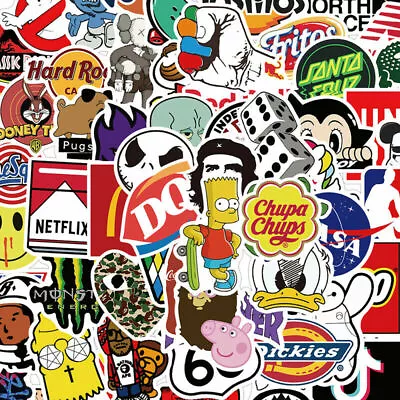 Random 100pcs X Bigger Skateboard Stickers Graffiti Bomb Santa Cruz Laptop • $9.99