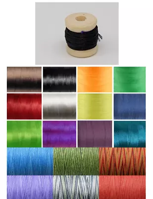 5m WHIPPING THREAD Fishing Rod Guide BINDING Building Repair Wooden Mini Bobbin • £3.79