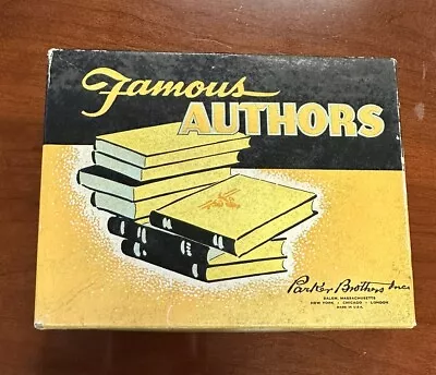 Vintage 1943 Parker Brothers  Famous Authors  Card Game Complete W/Instructions • $8.99