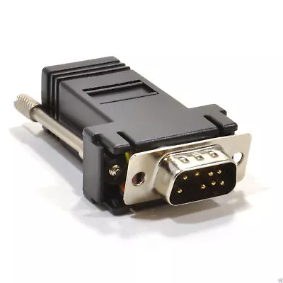 £3.40 • Buy RJ45 Female Socket To 9 Pin Serial DB9 Male Adapter