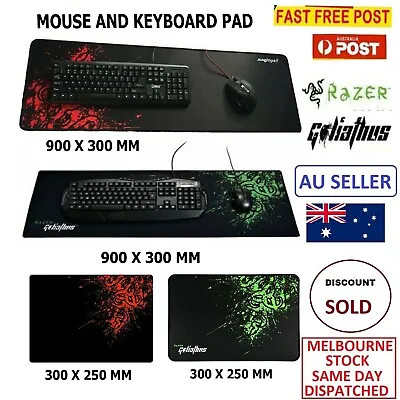 $5.29 • Buy Antislip Razer Goliathus Mouse Pad Extended Gaming Keyboard Mat Pad Large Laptop