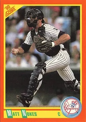 1990 Score Rookie & Traded  #38T   Matt Nokes   C   New York Yankees  FREE Ship • $1.19