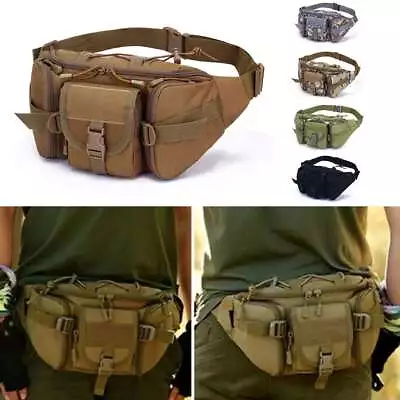 Outdoor Utility Tactical Waist Fanny Pack Pouch Military Camping Hiking Belt Bag • $11.99