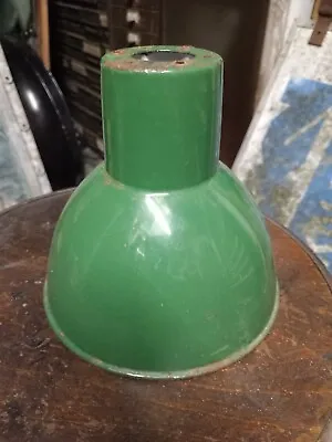 £22 • Buy Green Enamel Shade Suitable For EDL Machinists Lamp. Good Overall Condition 