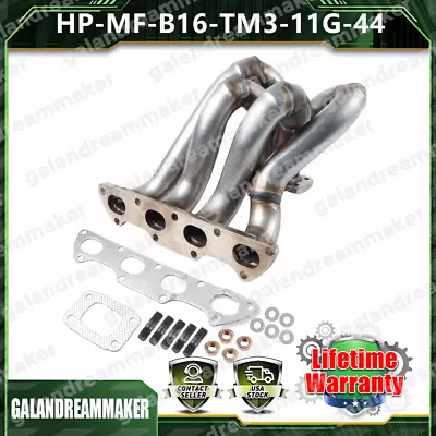 B Series T3 T4 Top Mount Turbo Manifold GSR Si B16 B18 B20 44mm For Civic Si DC2 • $151.65