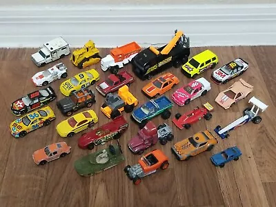 Vintage Hot Wheels Matchbox Diecast Vehicles 70's 80's 90's L Variety Lot Of 27 • $29.99
