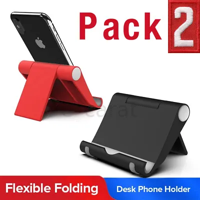 2 Pack Universal Foldable Desk Cell Phone Holder Mount Stand For Samsung IPhone • $4.99