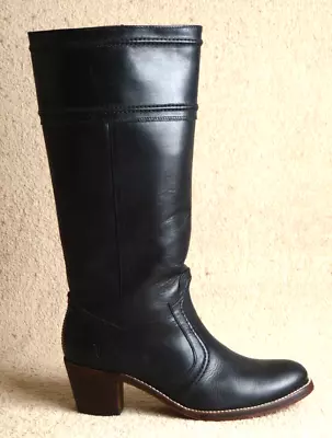 Frye Jane Tall Women's 10 B Leather Riding Boots Black 77233 • $49.99