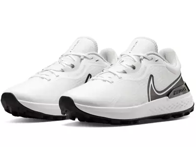 Nike Infinity Pro 2 Sizes 8-14 Men's Spikeless Golf Shoes White Black DJ5593-115 • $69.99