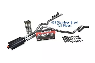 Chevy GMC 1500 07-14 2.5  SS Dual Exhaust Kit Flowmaster Super 40 Corner Clamp • $503.56