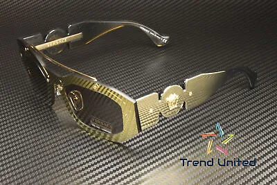 VERSACE VE2235 1002 3 Transparent Brown Mirror Gold Brown 51 Mm Men's Sunglasses • $157.97
