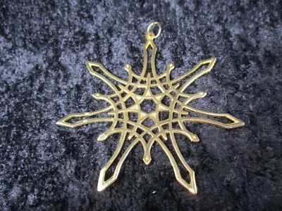 1975 MMA Metropolitan Museum Of Art Sterling Silver Gold Snowflake Ornament Flaw • $49.99