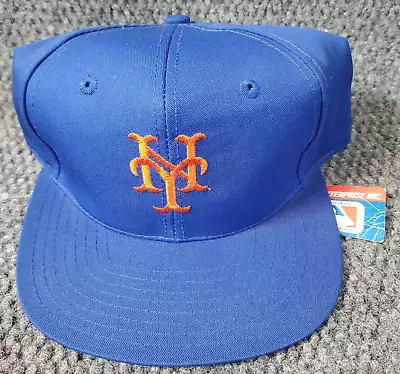 Vintage Twins Enterprise MLB Snapback New York Mets Hat Cap Blue Logo • $39.97