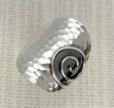 Background Ring  925 Sterling Silver Wide Band Statement Handmade Ring All • $12.34