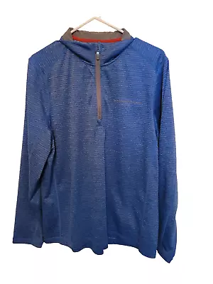 Vineyard Vines Pullover Mens L Large Blue Performance Quarter 1/4 Zip • $26.99