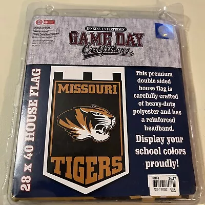 Missouri Tigers 2 SIDED PREMIUM HOUSE FLAG BANNER 28 X 40 JENKINS NEW MU Univ MO • $22.86