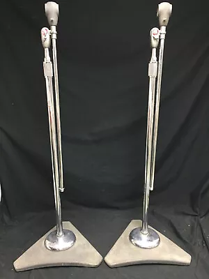 Vintage Atlas Sound Microphone Stands Adjustable Studio Boom Cast Iron 1430 Base • $595