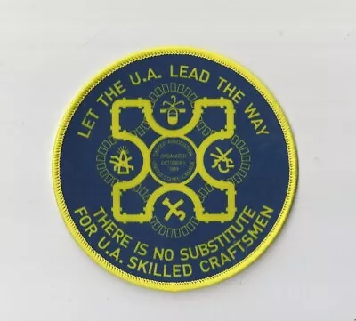 Retro PUMBERS PIPEFITTERS STEAMFITTERS UA All The Way Classic Blue Gold Patch 4  • $9.99