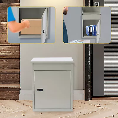 Large Parcel Package Delivery Drop Box Home Porch Lockable Mailbox Wall-Mounted • $116.85