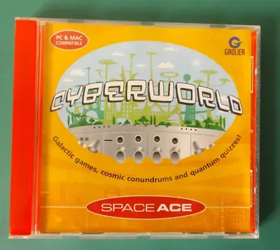 VINTAGE CYBERWORLD SPACE ACE PC GAME COMPUTER CD-ROM EDUCATIONAL 7 - 12 Yrs • £2.25