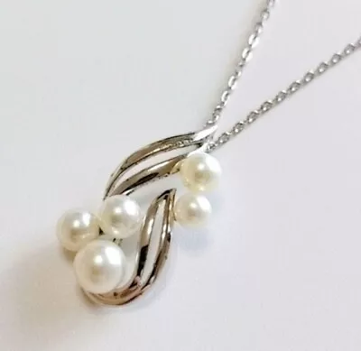 Mikimoto Necklace Pendant Pearl Pearl Silver • $97