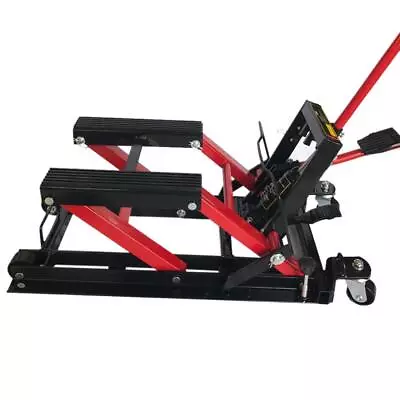 Motorcycle ATV Hydraulic Scissor Lift Jack Stand Dirt Street Bike Hoist 1500lbs • $130.55