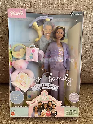 2003 Mattel Happy Family Neighborhood Grandma Barbie Doll AA Box Wear Rare NRFB • $199.99