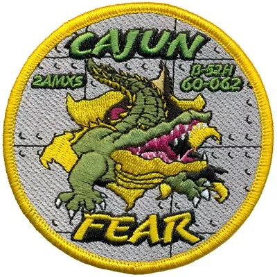 USAF 2d AIRCRAFT MAINTENANCE SQUADRON – B-52H 60-0062 – CAJUN FEAR PATCH • $10.99