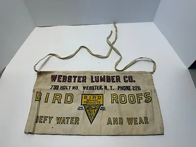 Antique Bird Roofs Neponset Nail Pouch Apron Advertising Webster NY • $35