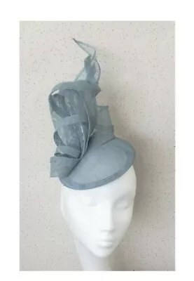 £95 • Buy Pale Blue Wedding Fascinator Sky Blue Fascinator Pillbox Pastel Blue Ascot Hat 