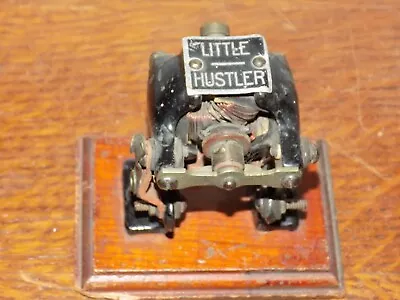 Vintage 1920's Little Hustler Metal Motor On Wood Platform • $110