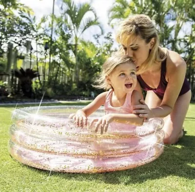 Intex Glitter Mini Pool Inflatable Kids Paddling Pool For Ages 1-3 (57103NP) • $13.99