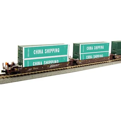 KATO 1066211 N   MAXI-I BNSF 5-Unit Well Cars 239156 W 10 China Cont 106-6210 • $129.95