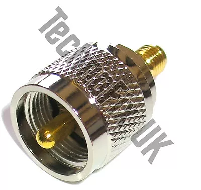 £2.95 • Buy SMA Female To UHF Male PL259 Adapter (SMA F To UHF M)