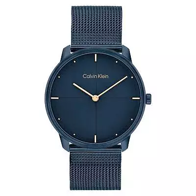 Calvin Klein Blue Mesh Unisex Watch - 25200160 • $246