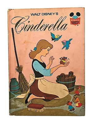 Vintage 1974 Disney’s Wonderful World Of Reading- Walt Disney’s Cinderella • $3.19