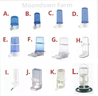 £7.55 • Buy Bird Cage Water Drinker & Feeder Bottles Anti Algae For Finches Canary Budgie