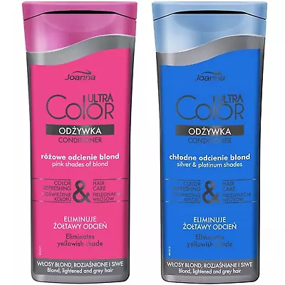 JOANNA Ultra Color Hair Shine Conditioner Refreshing & Care 200ml *CHOOSE SHADE* • £5.45