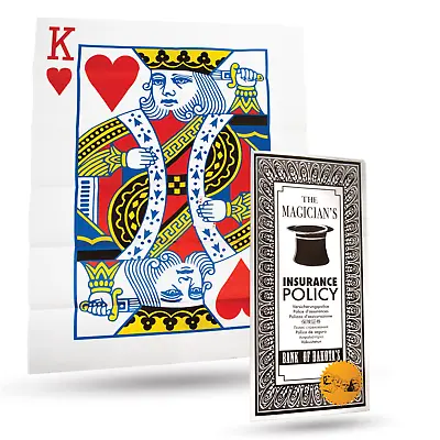 Stage ULTIMATE MAGICIANS INSURANCE POLICY Magic Trick Card Comedy Prediction Gag • $21.89
