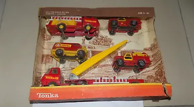 Vintage Tiny Tonka Fire Engine Set 830 Boxed Sealed Unused • $101.02