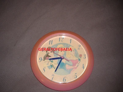 Disney Princess Wall Clock Cinderlla Belle Vintage 90's Works • $24.98