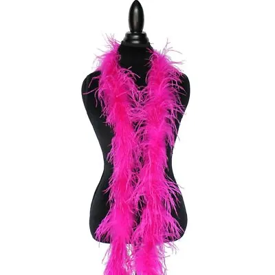 $45.95 • Buy Fuschia  1ply Ostrich Feather Boa Scarf Prom Halloween Costumes Dance Decor