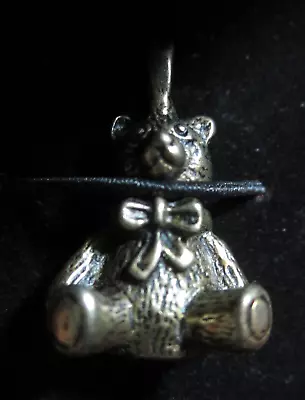 Madelyn Company TEDDY BEAR Cremation PENDANT Urn Jewelry Charm In Original Box • $18.95