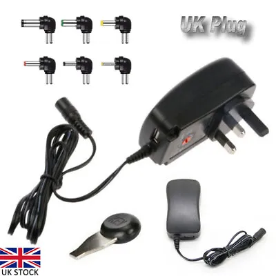 Universal Mains AC/DC Power Supply Adaptor Plug Charger 3v 5v 6v 7.5v 9v 12v • £11.99