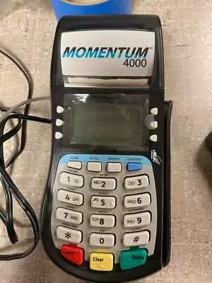 Hypercom T4220 Momentum 4000 Credit Card Payment Terminal Dual With Chip Reader • $60