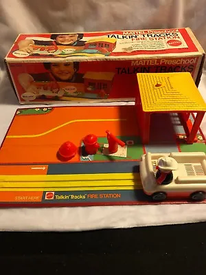 Vintage 1973 Mattel Talkin' Tracks Fire Station Rare • $19.99