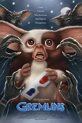 Gremlins 16x24 By Nick Charge Ltd Edition X/135 Poster Print Mondo MINT Movie • $90