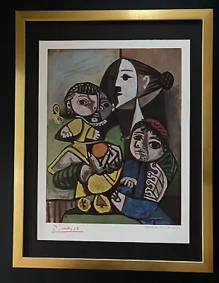 Pablo Picasso + Signed Vintage 1951 Infants Print From  Verve + Framed • $175