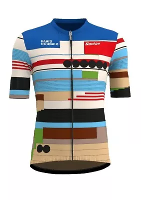 Official ASO Paris Roubaix 2024 Paris Roubaix Mens Jersey By Santini • $109.95